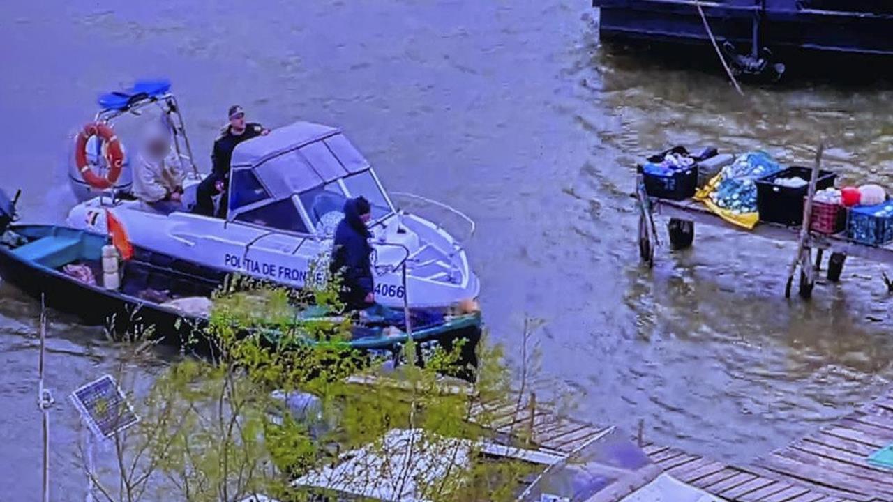 Doi cetățeni ucraineni depistați de polițiștii de frontieră în timp ce pescuiau ilegal cu o ambarcațiune aproape de malul românesc al brațului Chilia
